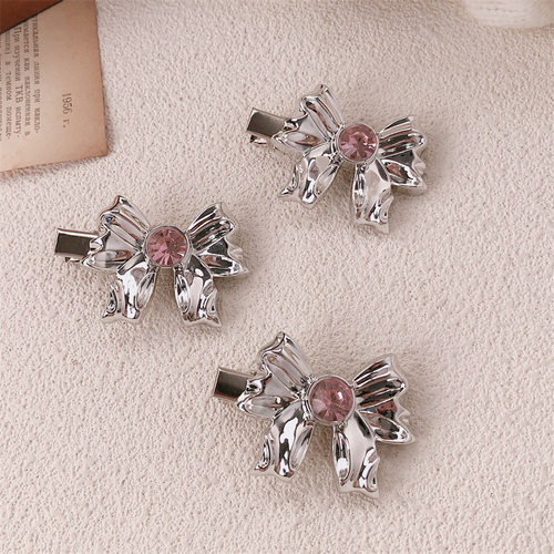 甜酷爱心水钻发夹女刘海夹碎发夹边夹头饰高级感发卡子夹子鸭嘴夹