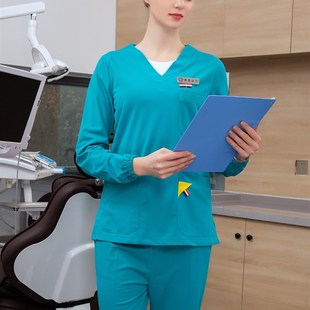手术衣女长短袖 手术服手术室医生服护士洗手服制服牙科口腔工作服