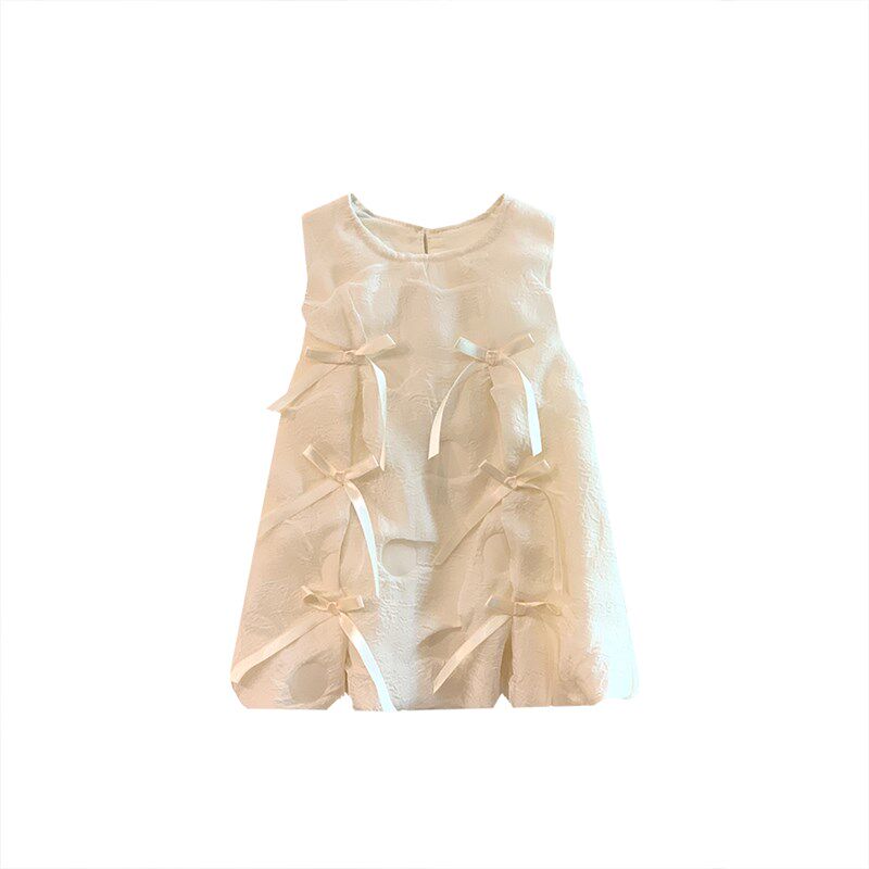 小沐沐女童背心裙夏天2024新款小童公主裙宝宝洋气裙子甜美连衣裙