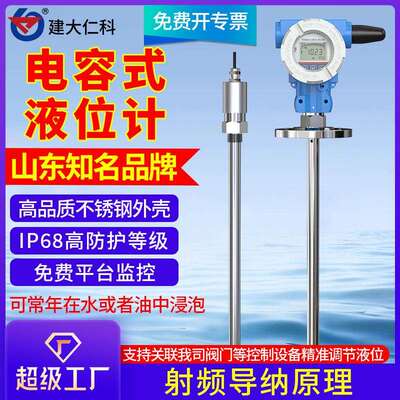 电容式液位计485无线射频导纳防水防腐蚀远程监控智能液位变送器