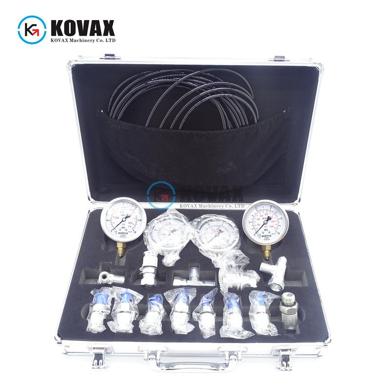 挖掘机测压表挖机测压测试套件先导压力油管接头液压油管堵头