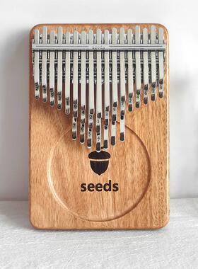 seed1FJCs果实4音拇指琴三层半奥音古曼木板式b卡林巴琴kalima手