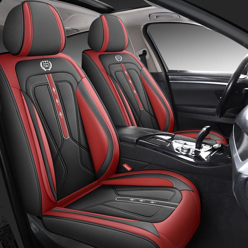科技布汽车套坐垫四包季通用全围网座套夏季座椅夏天ZRB凉垫红座