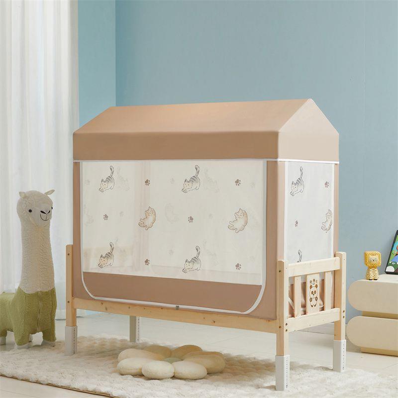 全罩拼接床床全幼儿园可爱公主风男女孩小儿蚊童ZED防摔底帐家用