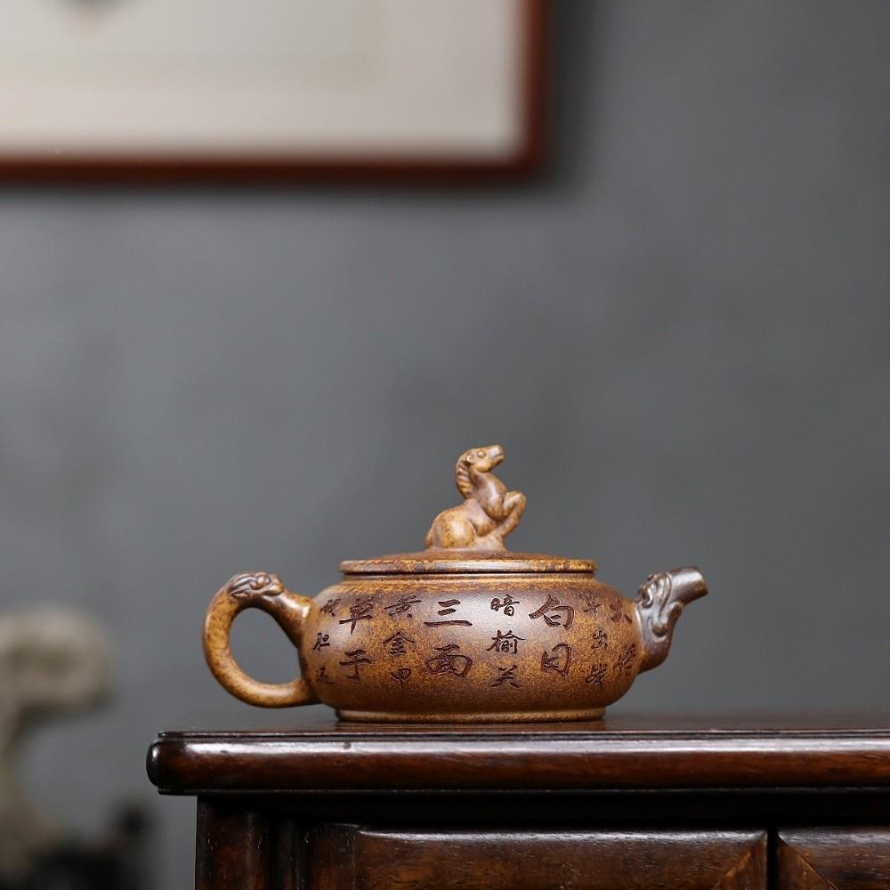宜侯兴砂壶原矿高段泥手LMQ工茶紫具温马上封家用茶壶源头地