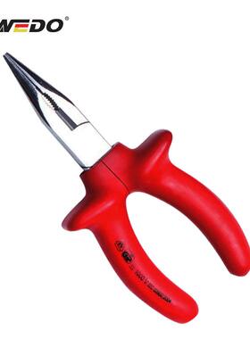 浸IN502A绝缘德0式尖嘴钳耐压塑100V电工专用DIR尖咀钳