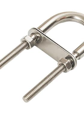 EHO。杆管夹U型型螺栓3加长螺丝加粗半0卡粗定马抱箍4U牙不锈钢固