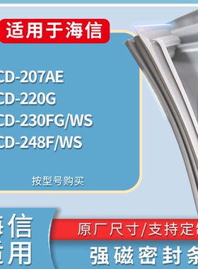适配海信冰箱BCD-207AE 220G 230FG/WS 248F/WS门密封条磁性胶圈