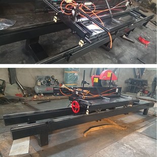 自动跑车圆木推台锯寿木合缝机木工卧式 龙门带锯机断木开板机小型