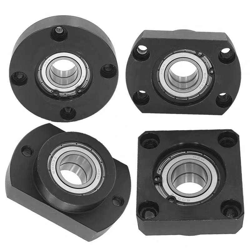 轴承座组件带扣环双轴承座替换米思米BGREB6O900法兰衬套型轴承座