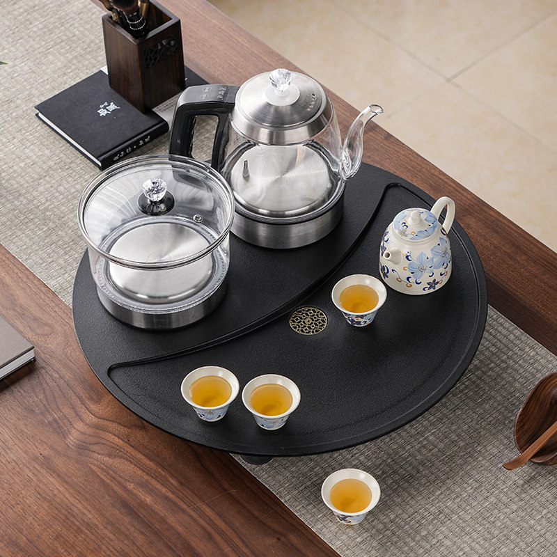 小型石茶盘家用全自动玻璃