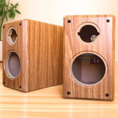 新款 汽车喇叭改孔 6.5寸音箱空箱体木质加厚发烧音响外壳书架改装