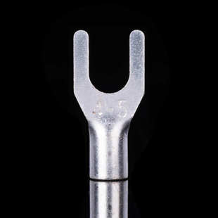 镀银 紫铜焊口 1000只 U型铜端子 Y型接线端子 UT叉型裸端头UT4