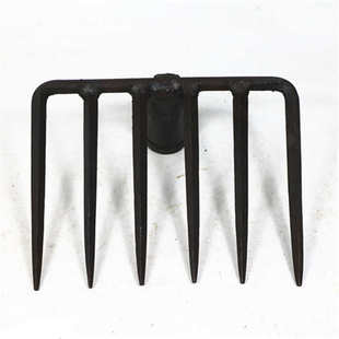 包邮6齿耙8齿耙锄钉耙农用尖齿耙子勾杂物配木柄铁耙带柄小铁耙子