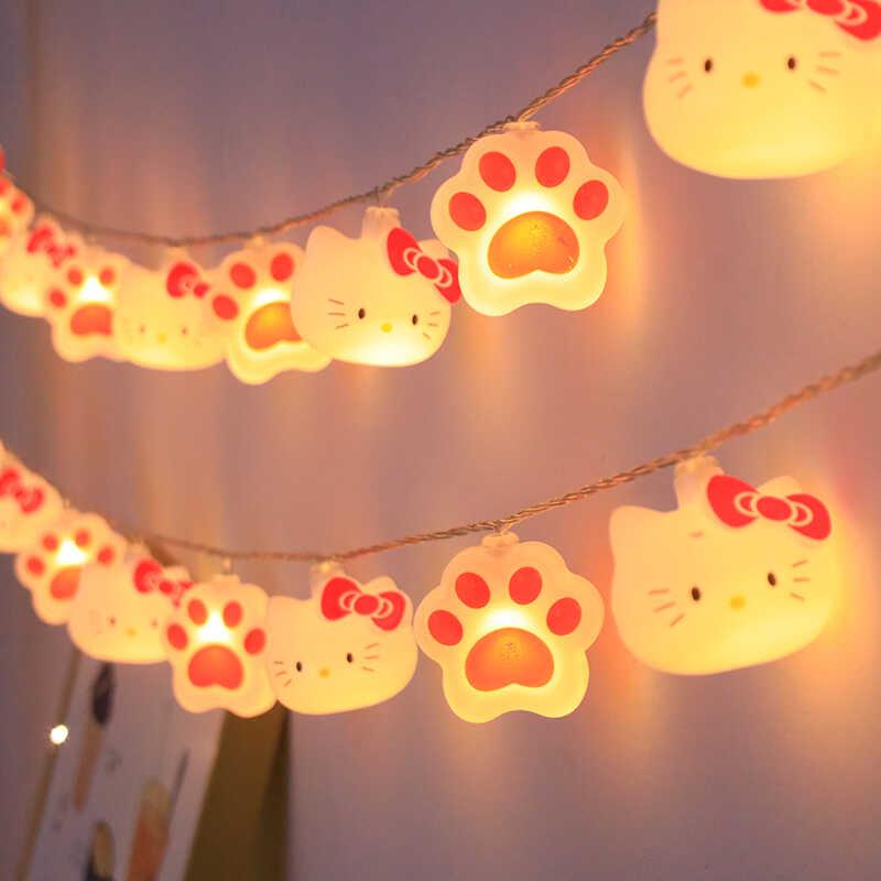 少女卡通灯串小彩灯Hello灯串闪灯灯串小女生房间卧室气氛灯饰