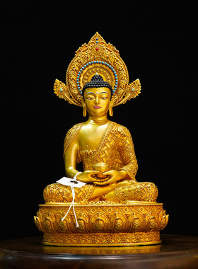 藏传五方佛像十寸飘带佛光浮雕