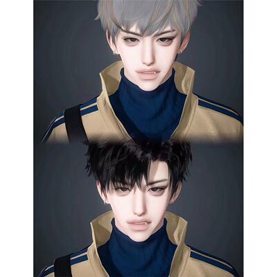 发2 坏小孩 阴郁 OREO 逆水寒手游捏脸男通用