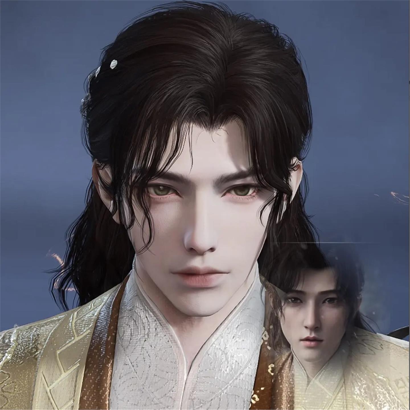 永劫无间捏脸数据 永杰永结李寻欢男脸型 CG仿捏 国服