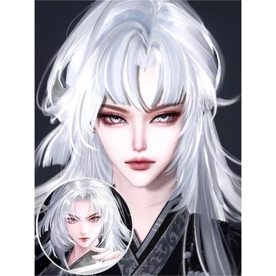 发4 神秘女术士 国色头像仿捏 霜弦月 清檀 逆水寒手游捏脸女