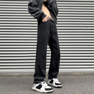 190高个子男生加长款牛仔裤男款春秋直筒裤子180超长版185阔腿裤