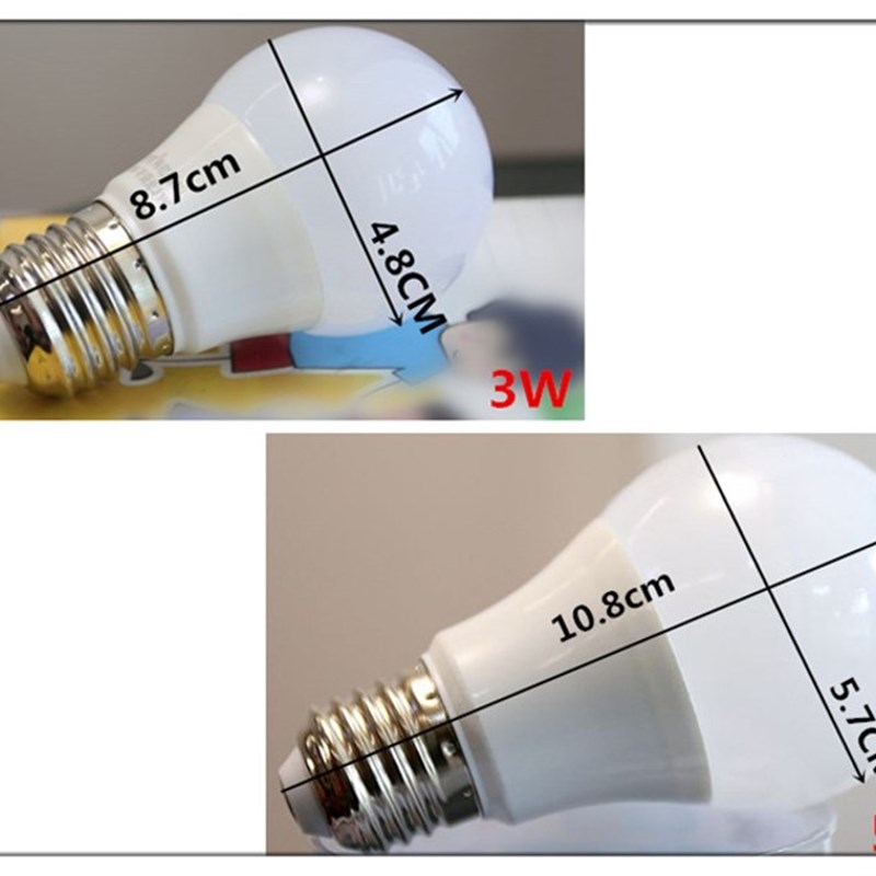 可调光专用LED灯泡大螺口E27节能3W 5W白光黄光可控硅家用台灯等