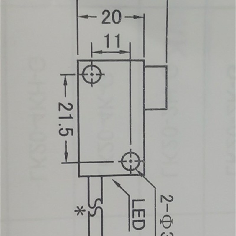 方形LJG5C-CX10NK霍尔传感器三线NPN常开5V12V24V感应磁铁10MM