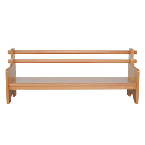 幼儿园长条椅凳子榉木实木换鞋沙发儿童靠背蒙台蒙特梭利蒙氏家俱