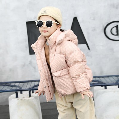 女童羽绒服短款加厚2024冬季新款90绒亲子装宝宝儿童羽绒服23211