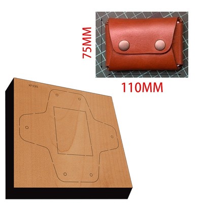 手工皮具刀模,激光刀模定制皮革切割模具信封零钱卡包刀模 xf035