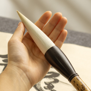 张小凤 山海斗笔 抓笔羊毫毛笔专业级大号特大号写春联对联善琏湖