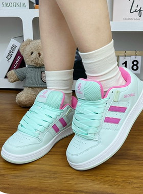 GLO BULL原创正品休闲板鞋女款秋季新款清新浅绿色面包鞋学生百搭