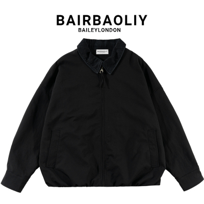 BAIRBAOLIY高街工装拼接夹克男