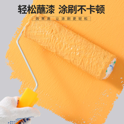 中毛滚筒刷油漆内墙乳胶漆防水涂料无死角刷墙面工具9寸大号刷子