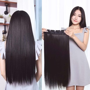一片式假发片女中长发轻薄接长发增加发量蓬松逼真隐形无痕接发片