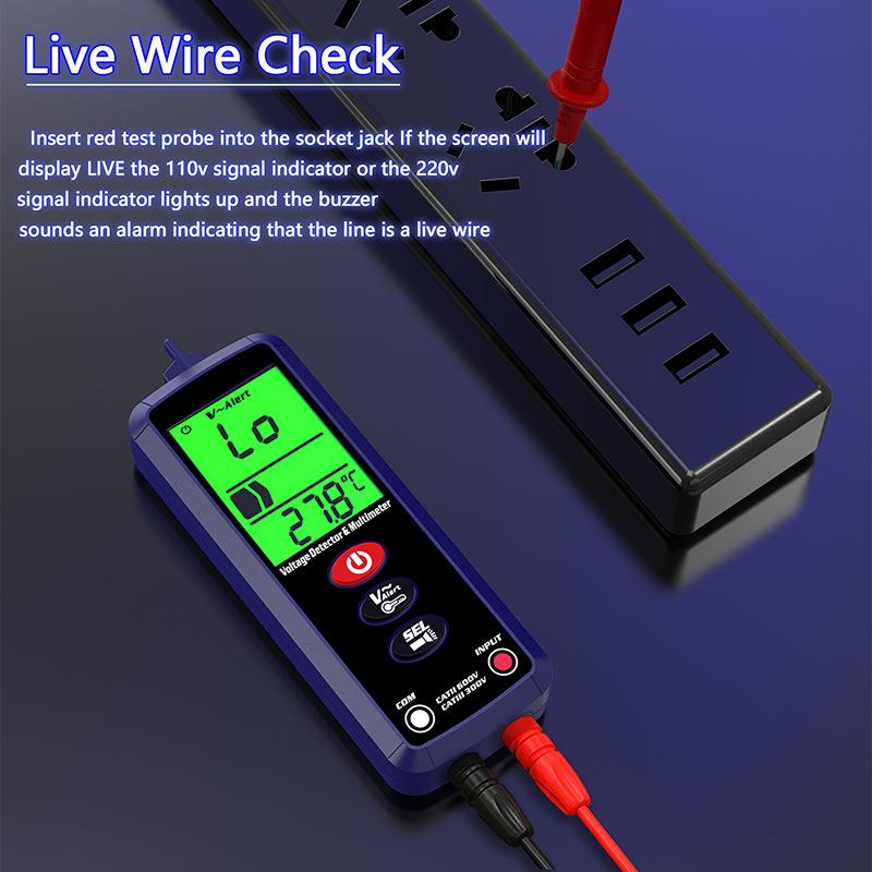专业电工电压测试万用表智能测试万用表双模式探测万用表