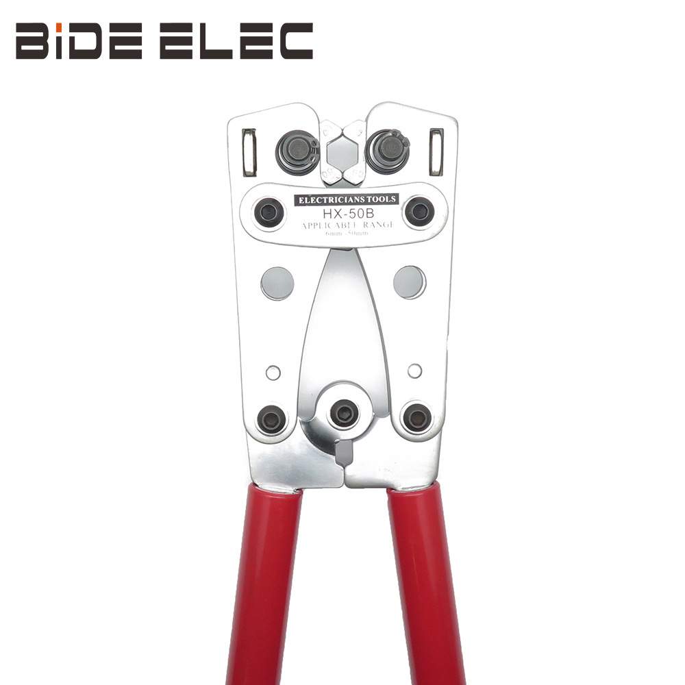 HX-50B压著钳大型SC冷压端子BS标准类型端子压线钳6-50平方
