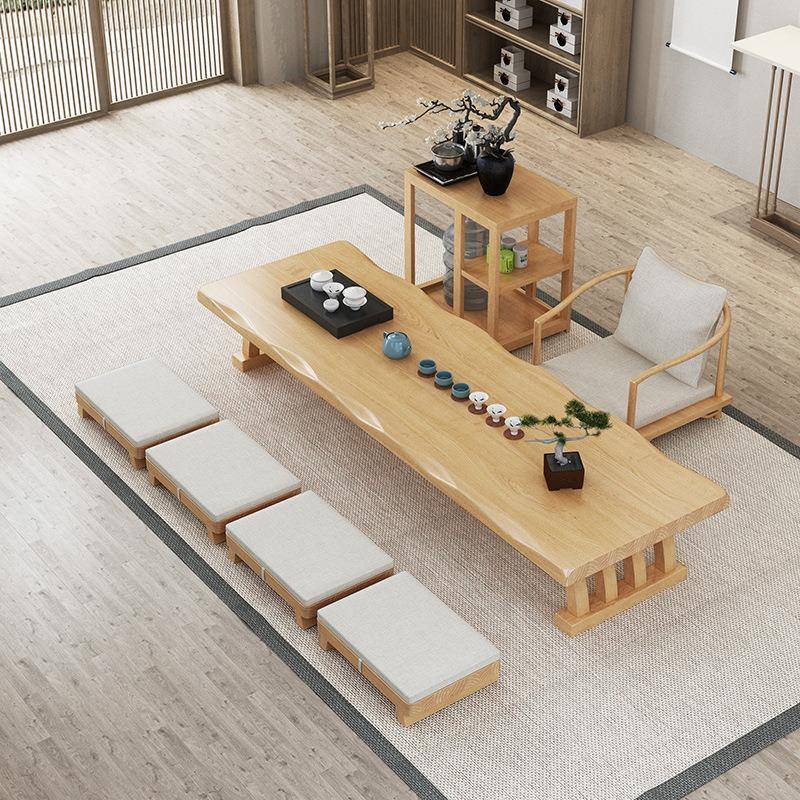 日料用餐茶桌餐桌一桌两用实木榻榻米茶桌客厅泡茶矮桌茶室茶道桌