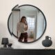 美式 饰镜 复古化妆镜家用卫生间网红浴室镜壁挂卧室圆形挂墙客厅装