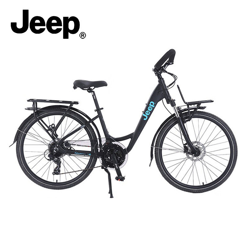 吉普jeep「指挥官」旅行车蝴蝶把铝合金变速成人男女式长途自行车
