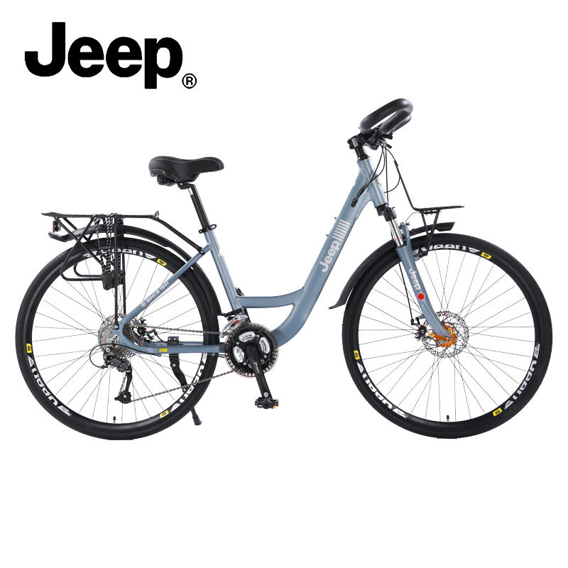 吉普JEEP「旅行家」自行车26寸快拆铝合金减震超轻便携变速旅行车