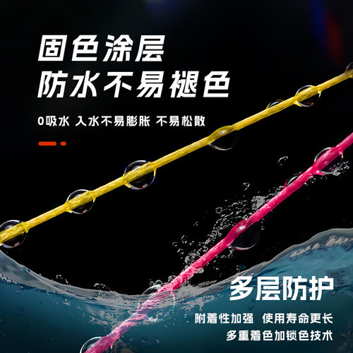 日8编五彩鱼线pe线路亚线海钓主线防咬线 远投线超强拉力渔具批发