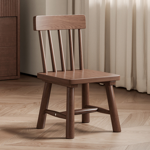 儿童靠背凳子家用客厅大人坐圆板凳简约门口换鞋凳实木小椅子