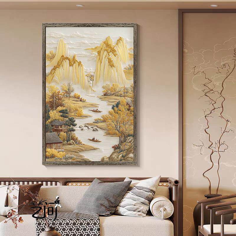 《福地洞天》新中式宋式美学过道书房装饰画卧室客厅玄关茶室挂画