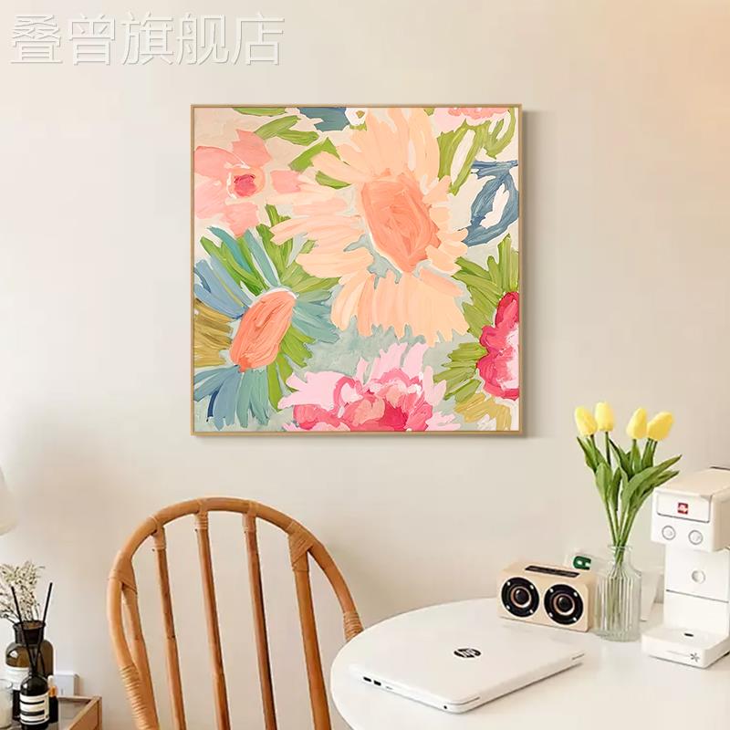 锦花盛放The flowers are in full bloom 客厅写意花卉装饰画儿童图片