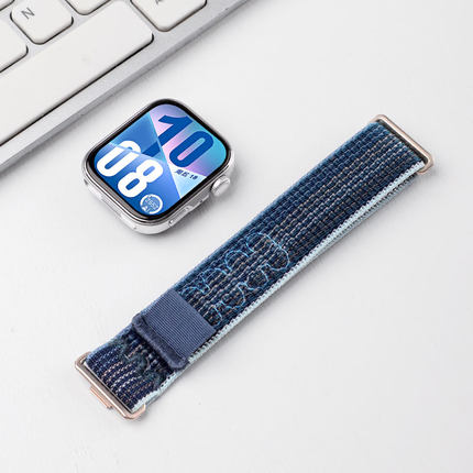 适用于华为watchfit4手表fit3专用一体尼龙回环腕表带智能运动FIT4Pro/3四代手环NK编织同款手链夏男透气配件