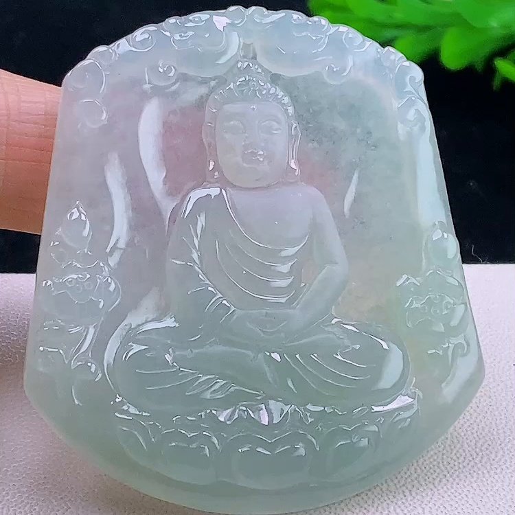 缅甸翡翠大日如来玉吊坠天然玉石A货冰种老坑礼物新款收藏0104