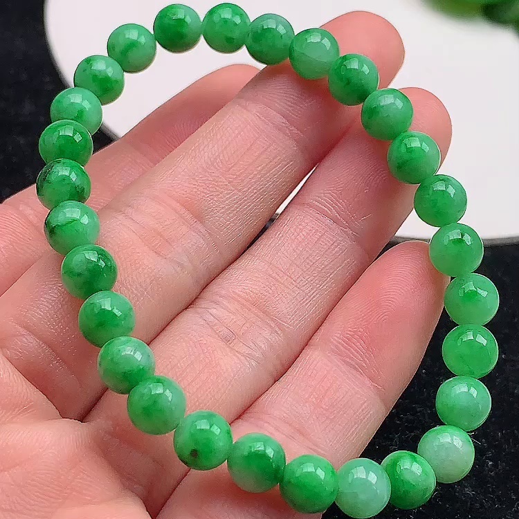 缅甸翡翠手串玉手串天然玉石A货