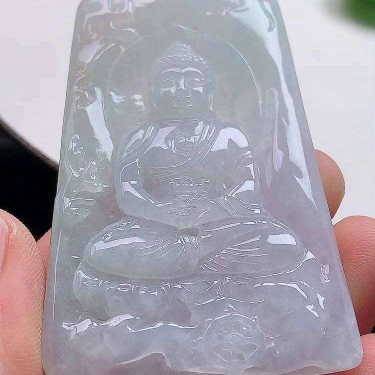 缅甸翡翠大日如来玉吊坠天然玉石A货冰种礼物收藏高档正品1121