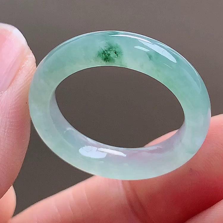 缅甸翡翠戒指玉戒指天然玉石A货