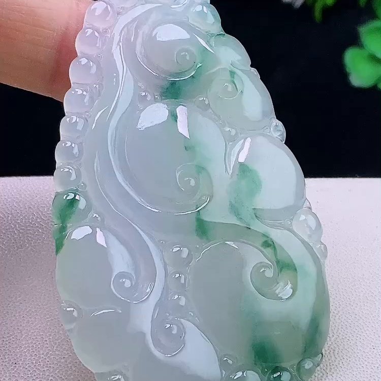 缅甸翡翠如意玉吊坠天然玉石A货冰种飘花礼物高档证书正品0110,珠宝/钻石/翡翠,颈饰,淘宝优惠券,粉丝福利购,淘宝优惠卷